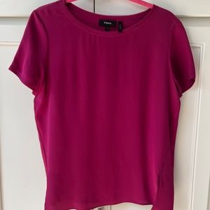 Theory silk Tee size small